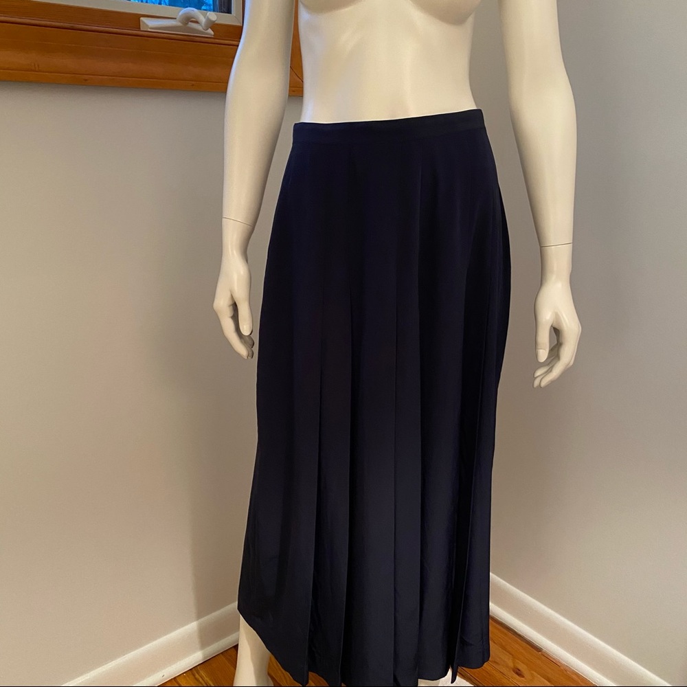 VTG 80’s OLEG CASSINI Midi Blue Skirt